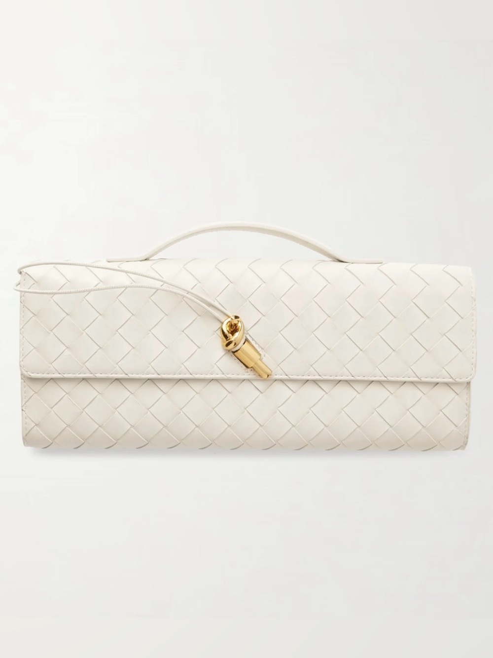 FEW MODA East West Clutch with Crossbody Strap (Cream) NEW